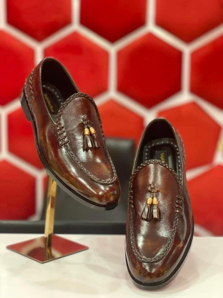 Braided Tassel Loafers