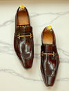 Glossy Metal Loafers