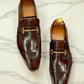 Glossy Metal Loafers