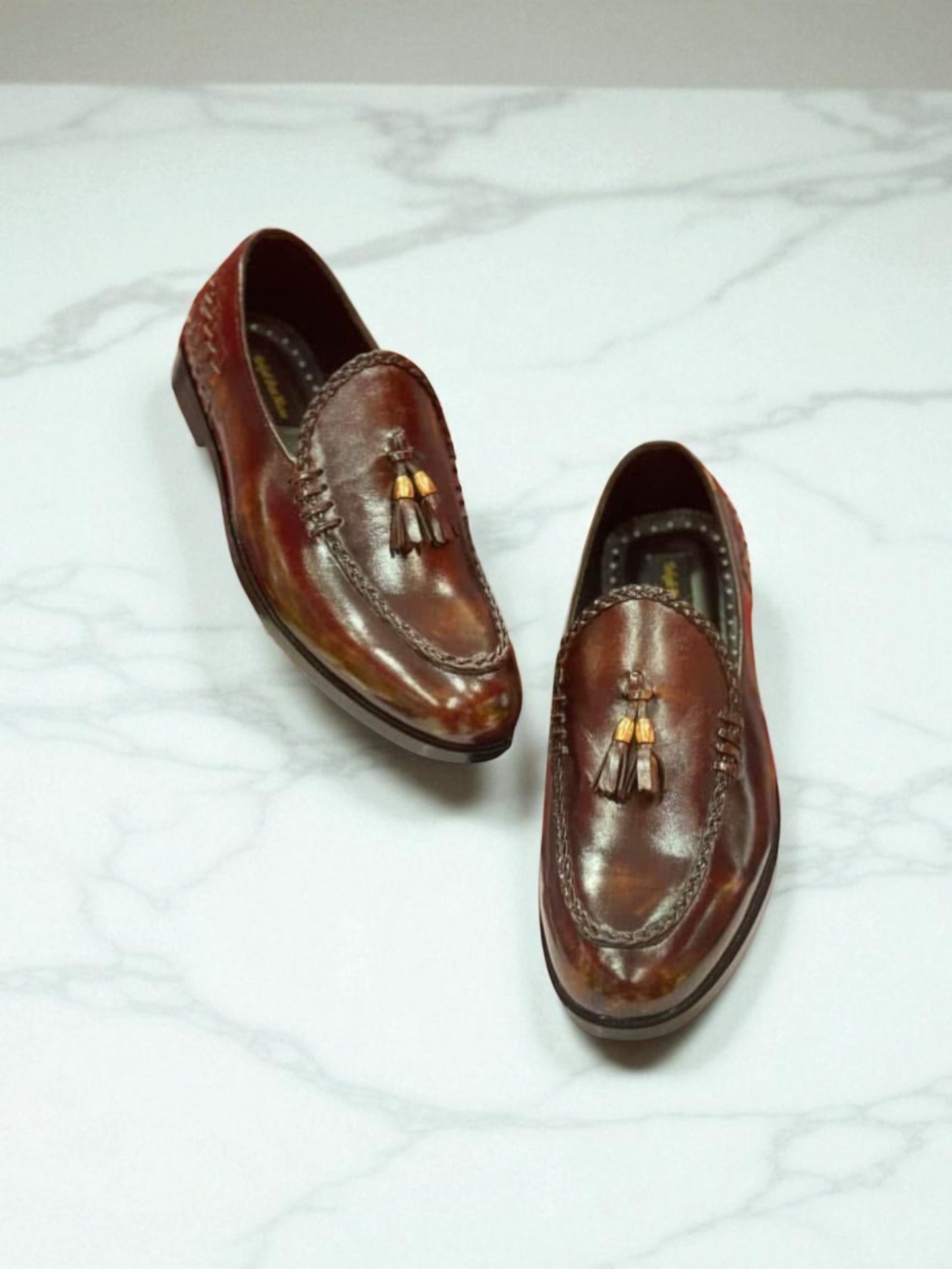 Braided Tassel Loafers