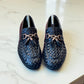 Dual-Tone Woven Loafers